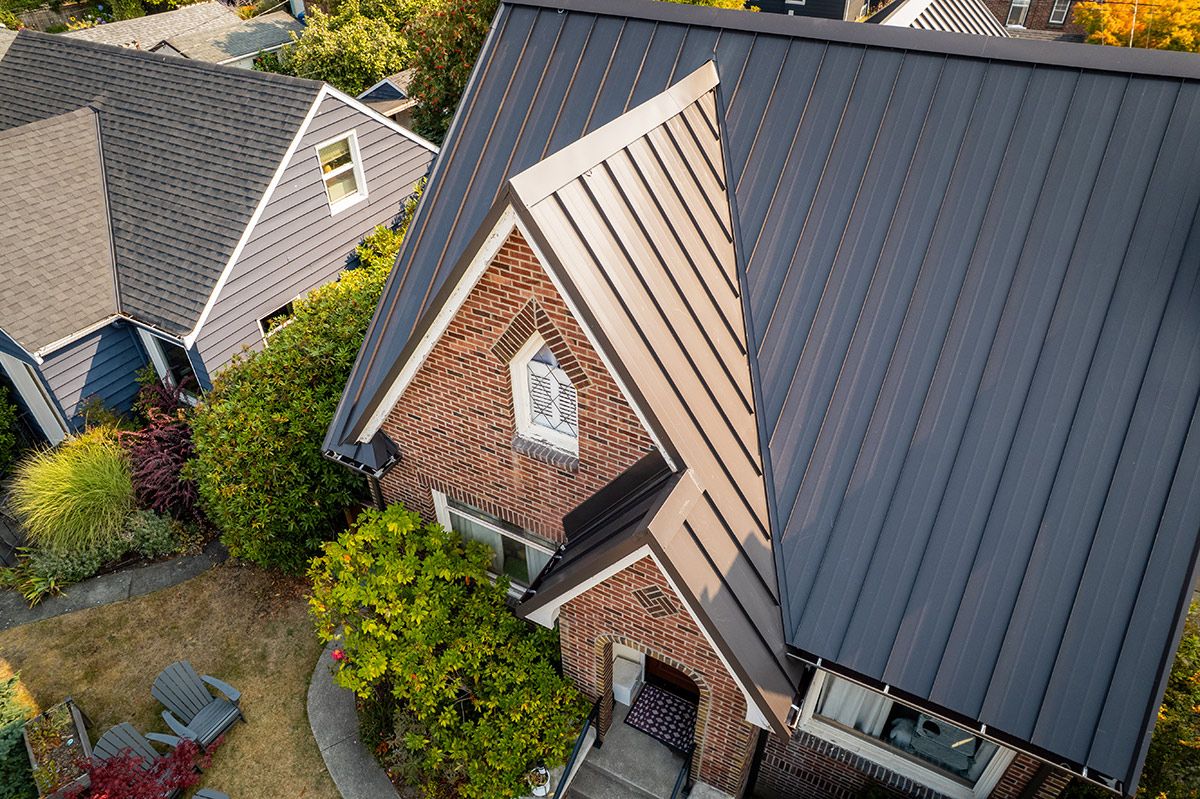 standing seem metal roofing