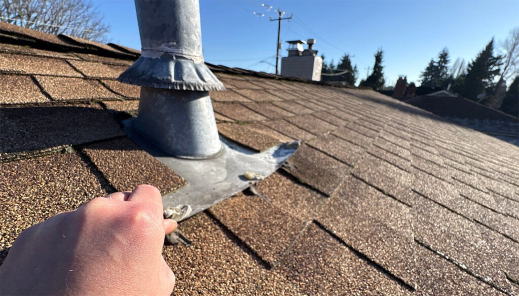 roof inspection in winter in pnw