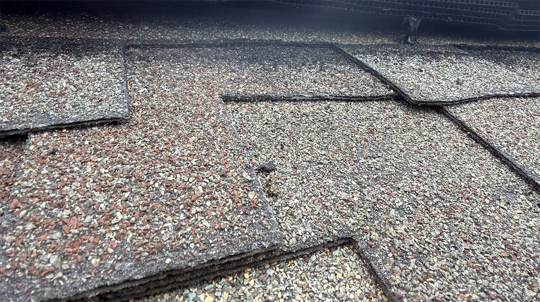 loss of granules on roof